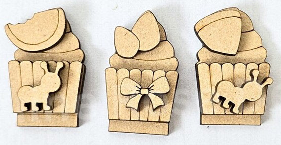 MINI CUPCAKE STAND W/ INSERTS INTERCHANGEABLE