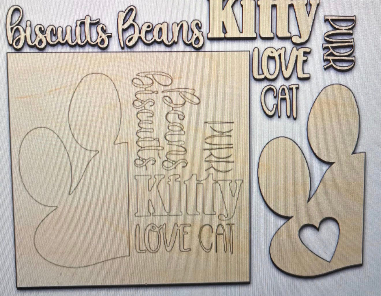 WORD ART INTERCHANGEABLE SIGN