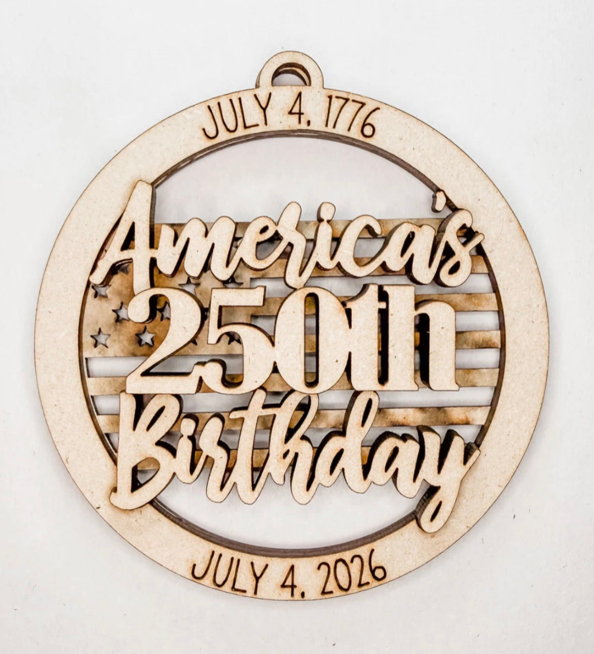 AMERICA'S 250TH BIRTHDAY ORNAMENT