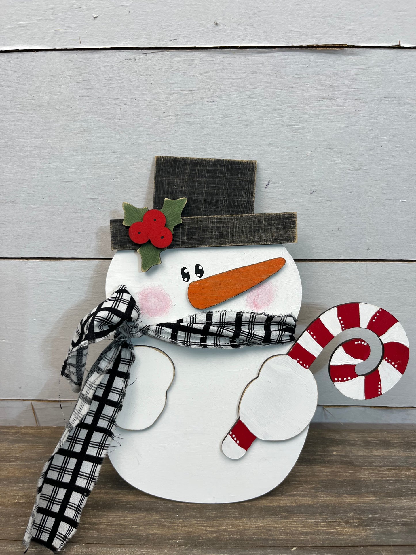 CANDY CANE SNOWMAN