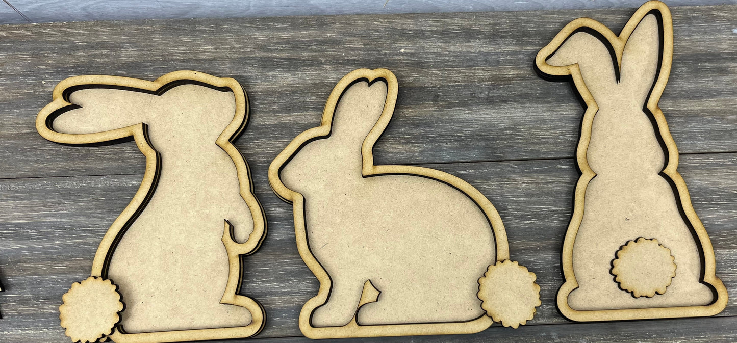 MOSS BUNNY SET