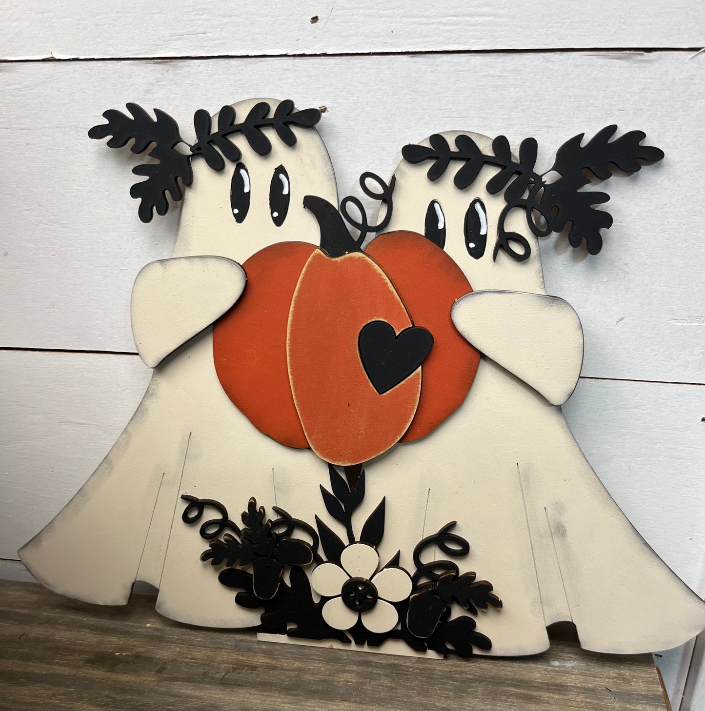 GHOST WITH FLOWERS