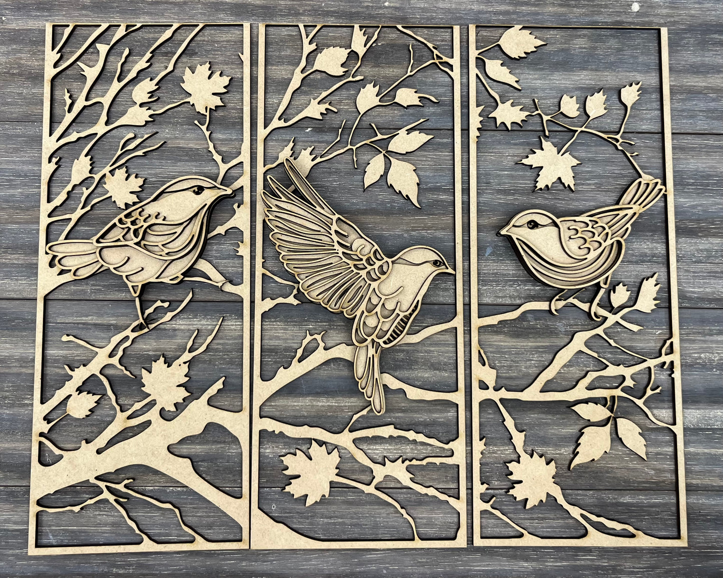 3-D BIRD PLAQUES