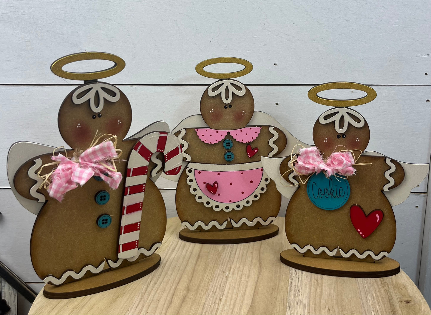 GINGERBREAD ANGEL SHELF SITTERS