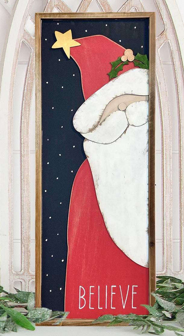 SANTA BELIEVE SIGN