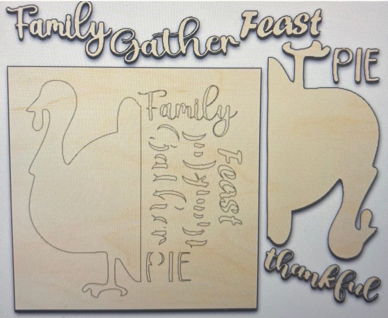 WORD ART INTERCHANGEABLE SIGN
