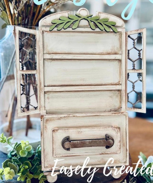 HUTCH DRAWER CABINET INTERCHANGEABLE SHELF SITTER