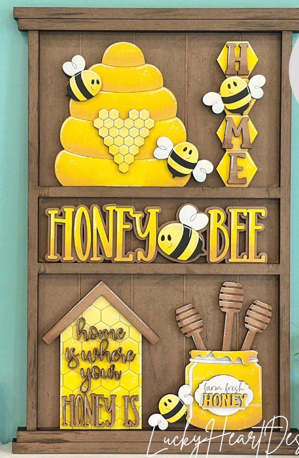 BOOK CASE AND HOUSE COLLAGE BASE AND INSERTS