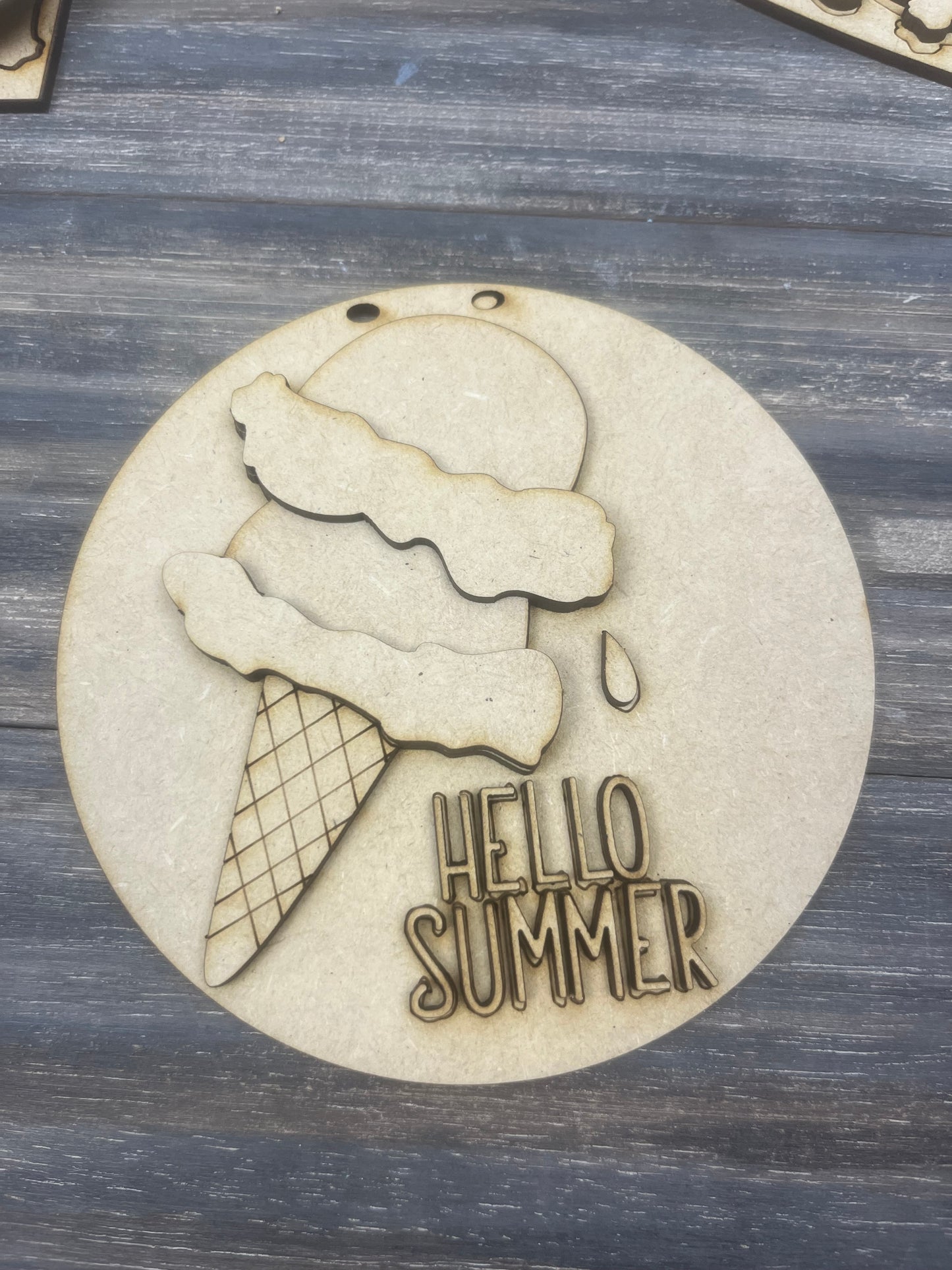 ICE CREAM CONES AND SIGNS