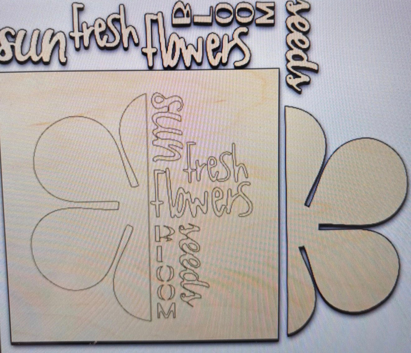 WORD ART INTERCHANGEABLE SIGN
