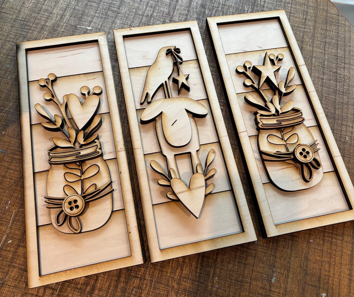 TRIO SHIPLAP SIGNS