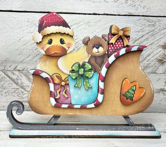 DUCK CHRISTMAS SLEIGH