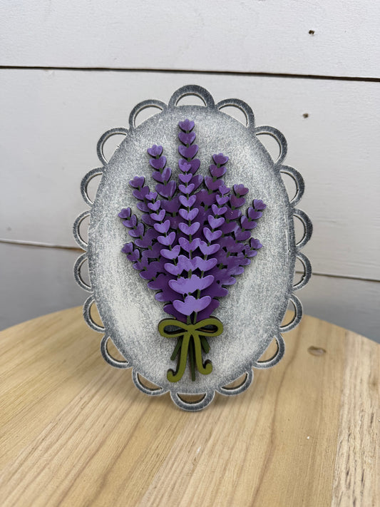 LAVENDER OVAL SIGN