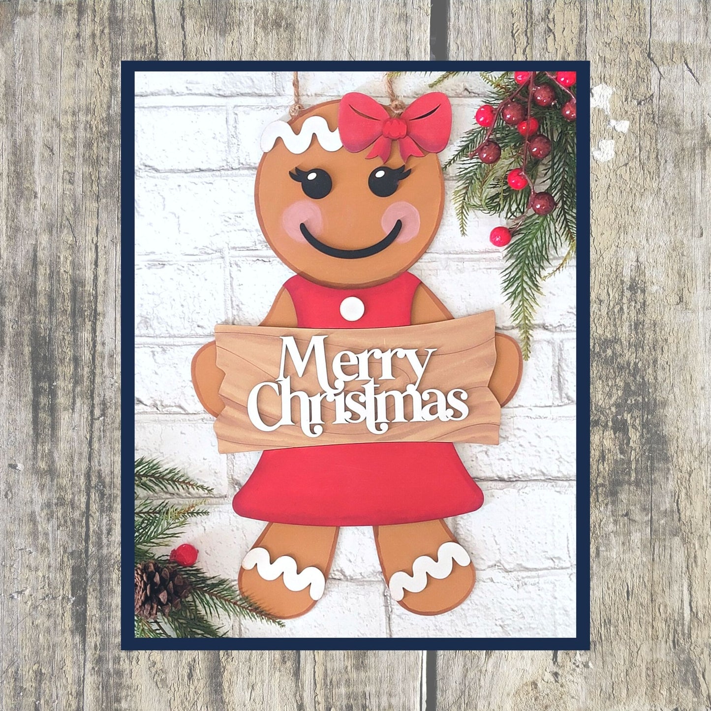 Gingerbread Boy and Girl Door Hanger