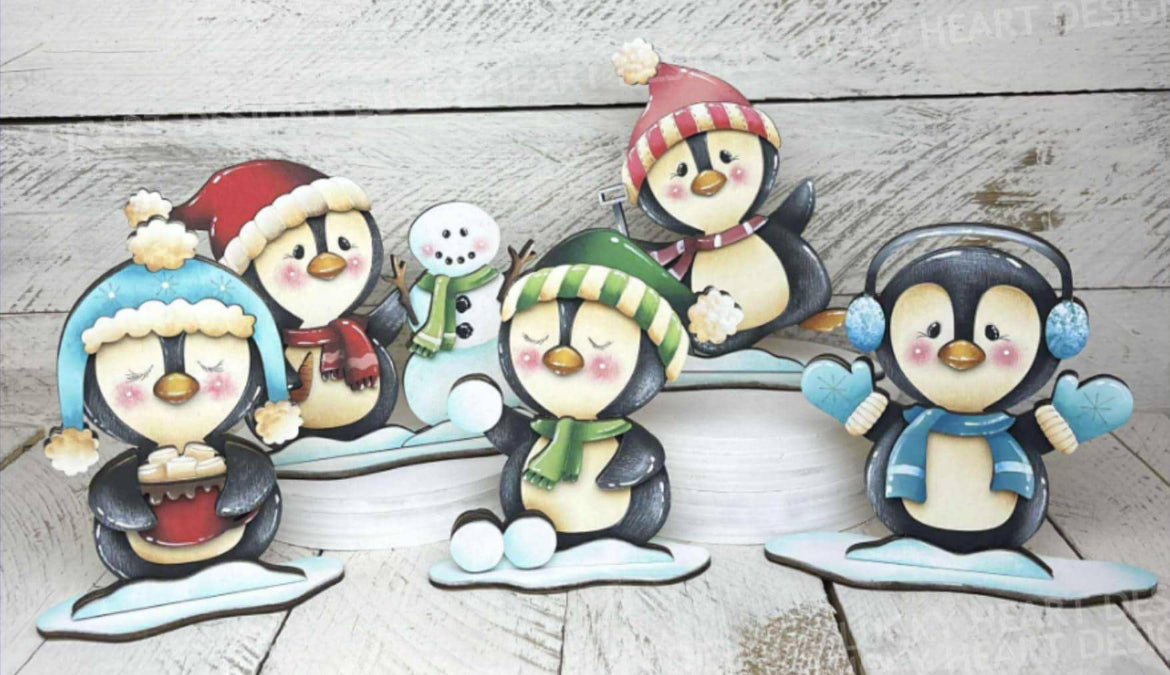 PLAYFUL CHRISTMAS PENGUINS