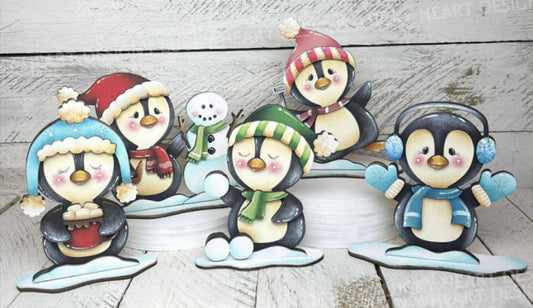 PLAYFUL CHRISTMAS PENGUINS