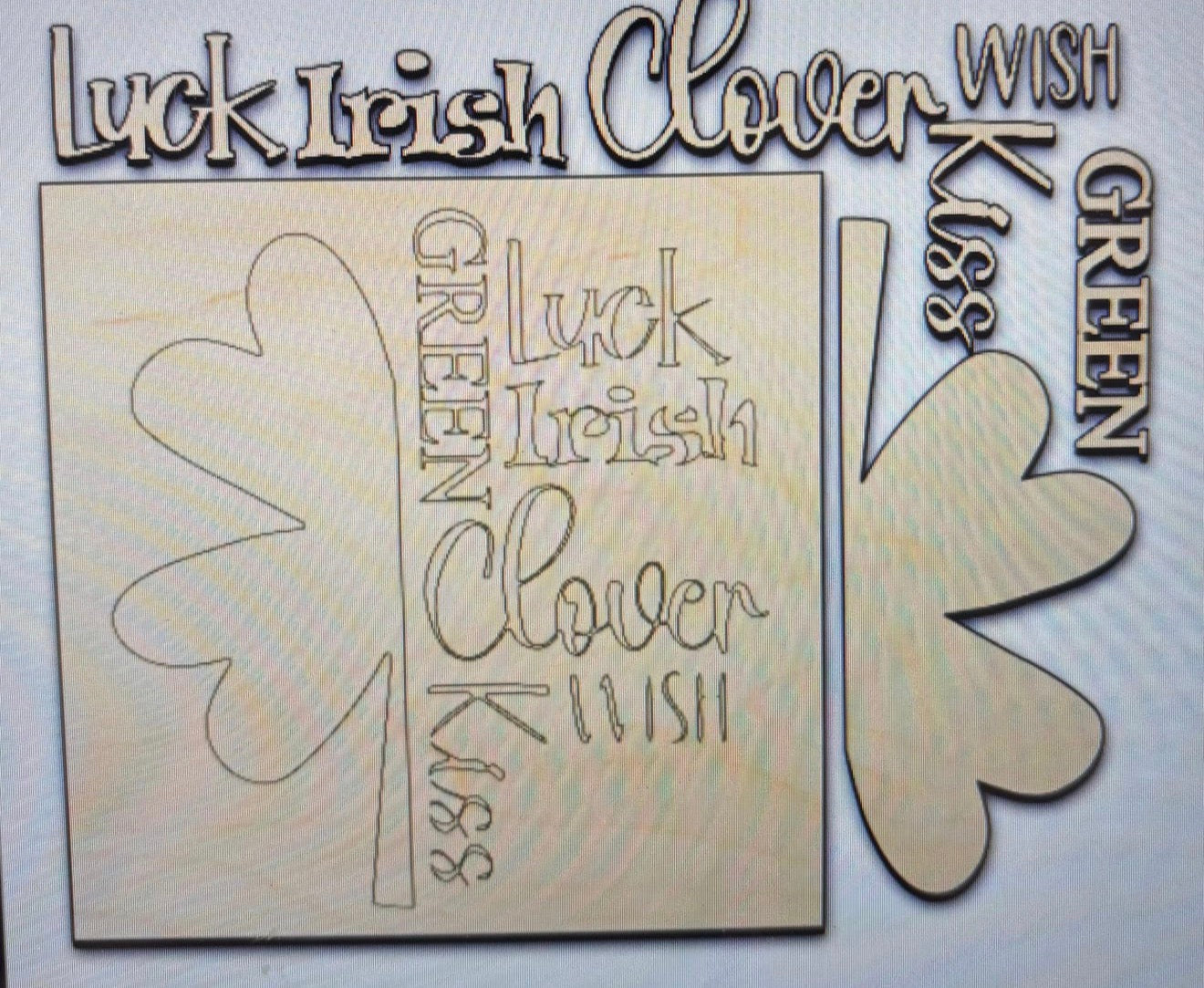 WORD ART INTERCHANGEABLE SIGN