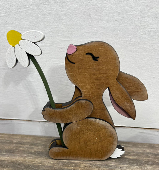 SPRING BUNNY WITH FLOWER