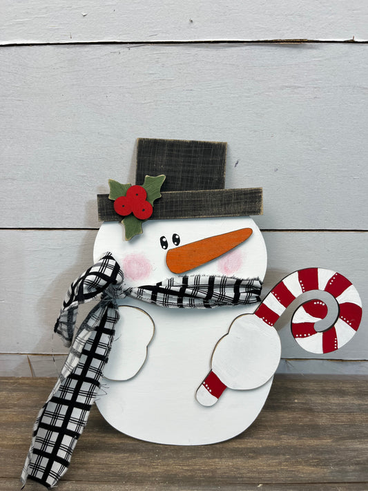 CANDY CANE SNOWMAN