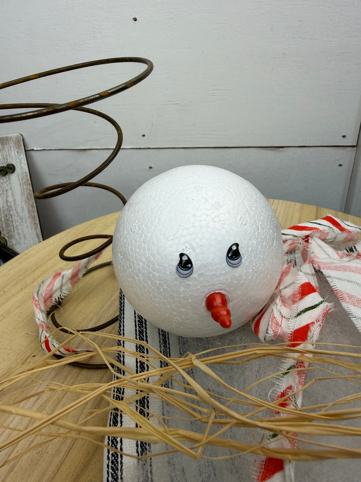BED SPRING SNOWMAN