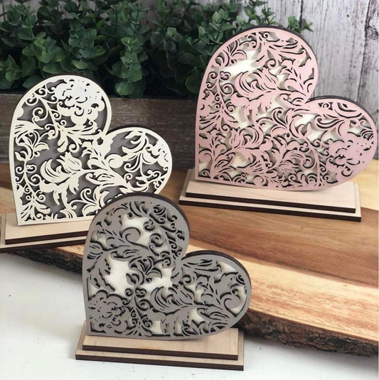 Flourish Farmhouse Style Hearts Set