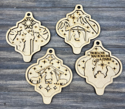 NATIVITY ORNAMENTS
