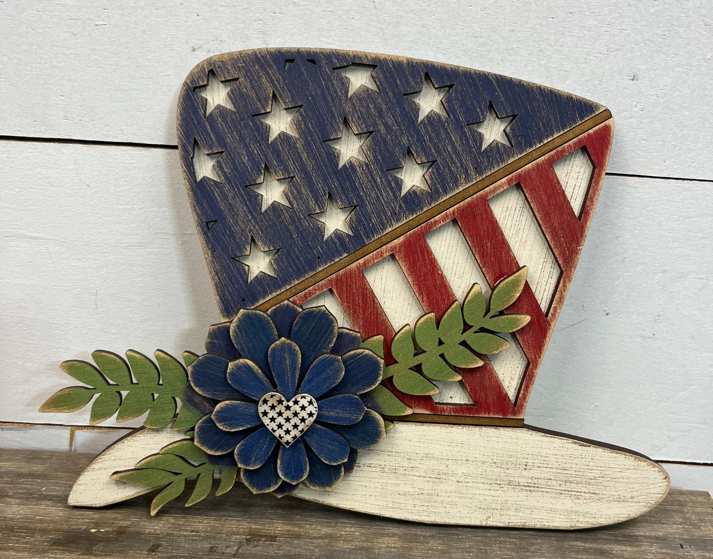 UNCLE SAM'S HAT W/ FLOWER