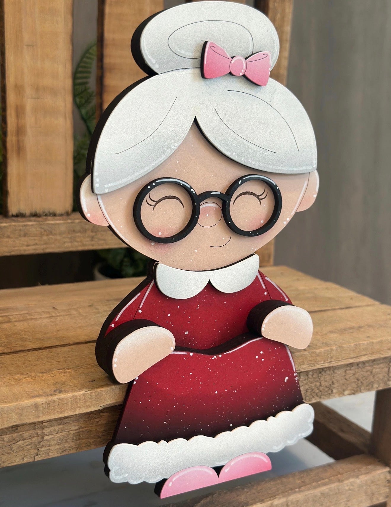 BENCH SHELF, SANTA CHAIR AND WITCH CHAIR W/ HANGING SITTERS