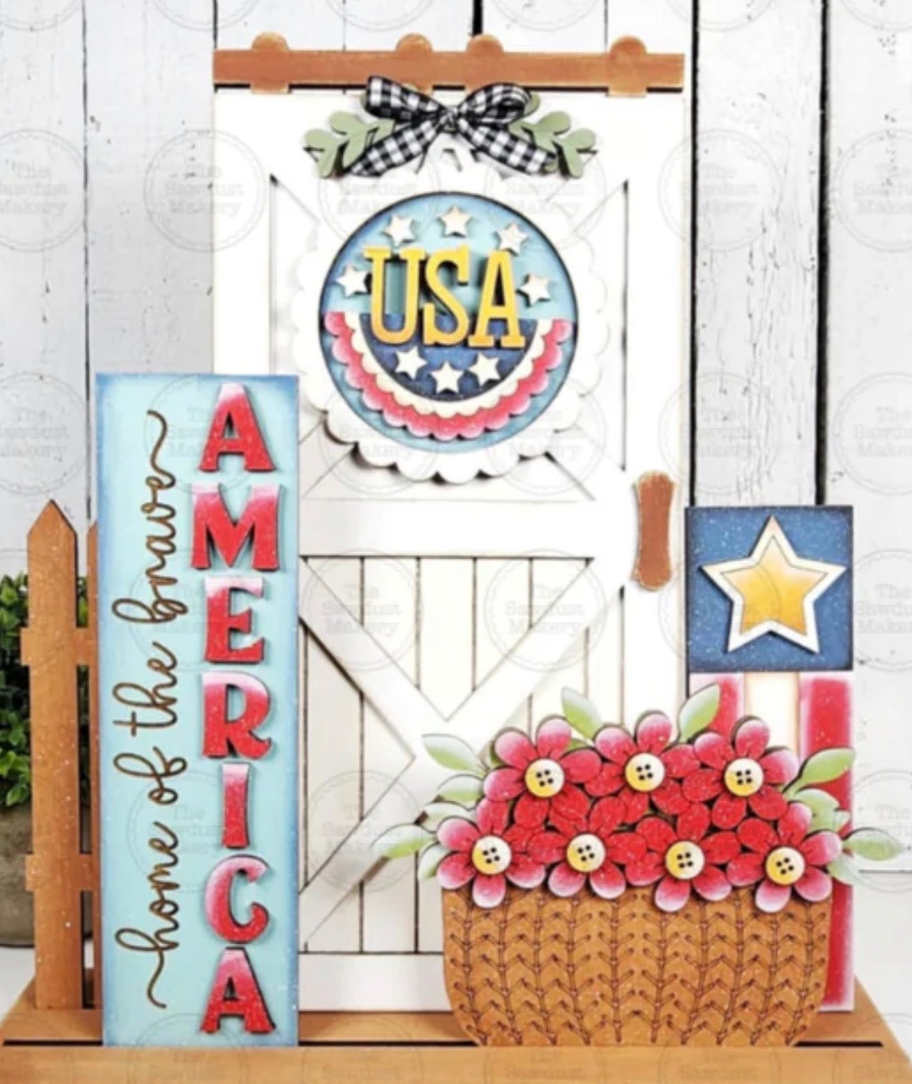BARN DOOR W/ 3" INSERTS