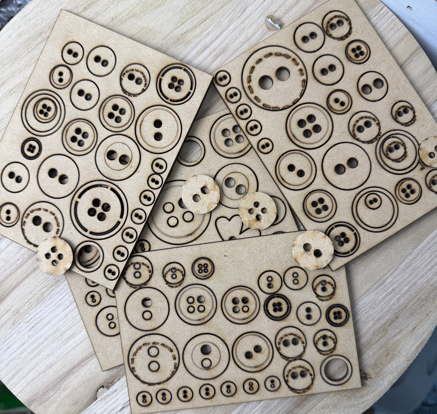 WOODEN BUTTON SIGNS