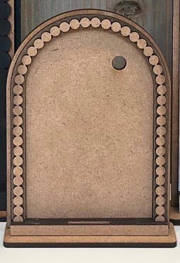 PEDESTAL ARCHED SIGN INTERCHANGEABLE
