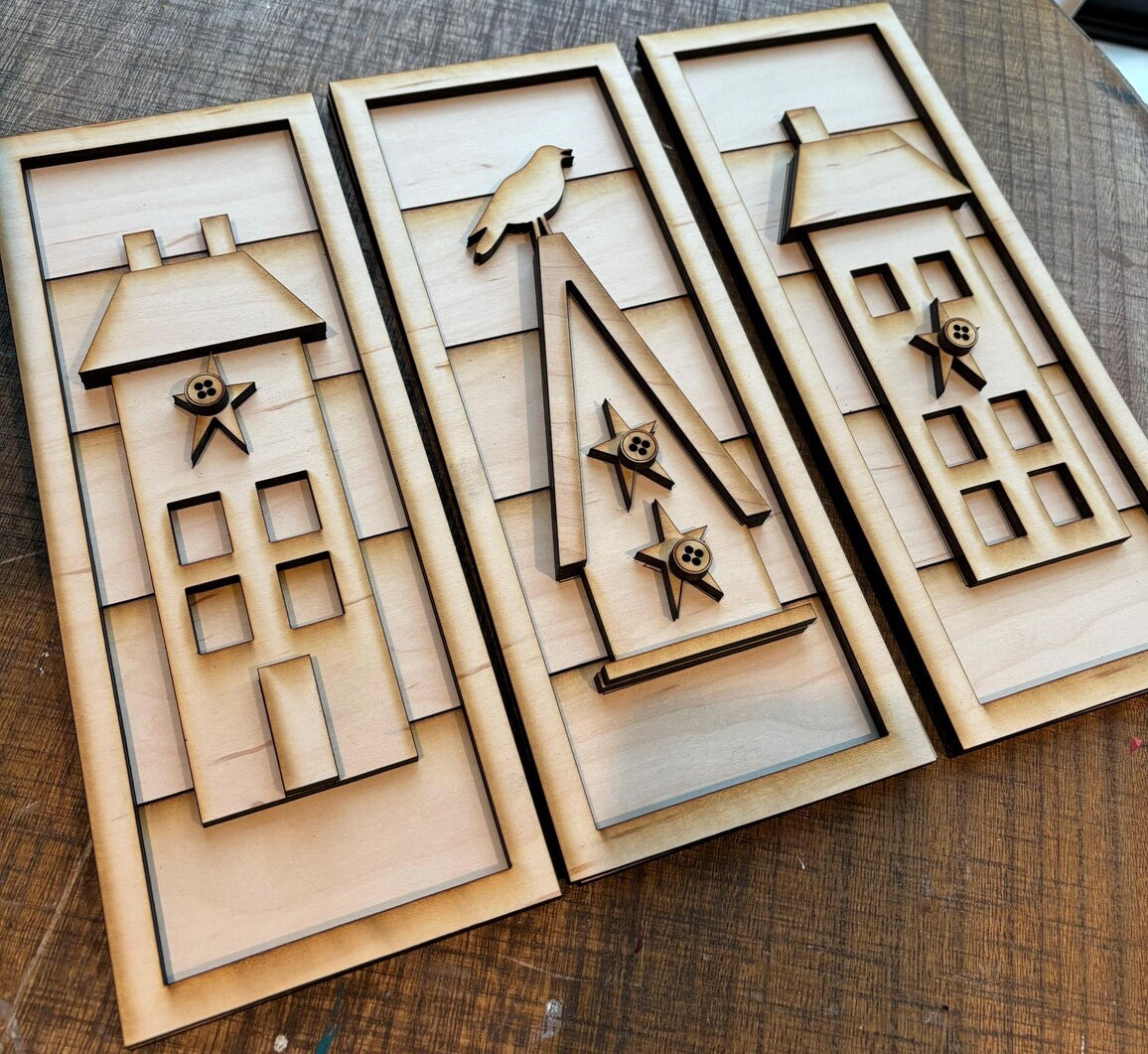 TRIO SHIPLAP SIGNS