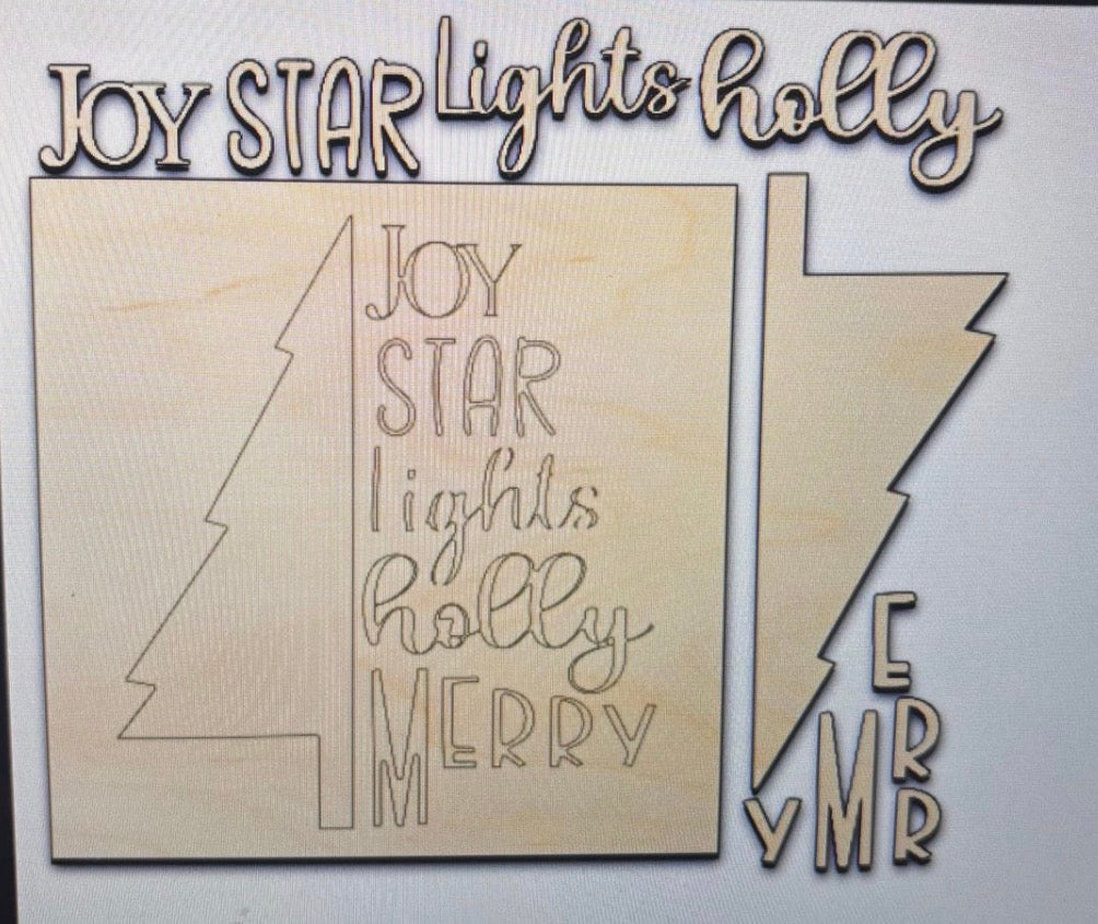 WORD ART INTERCHANGEABLE SIGN