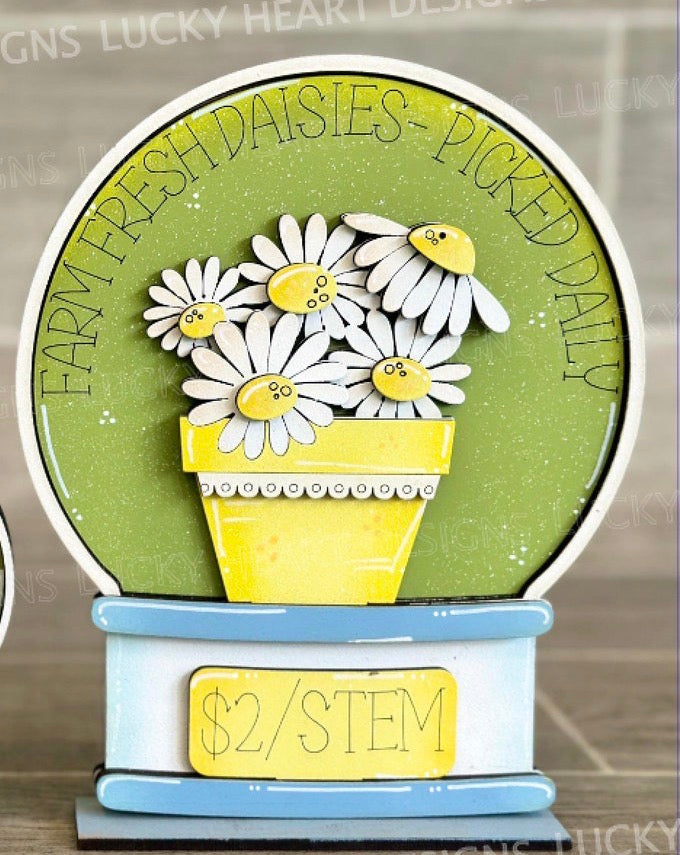 SNOW GLOBE  BUBBLEGUM MACHINE AND HOME SIGN