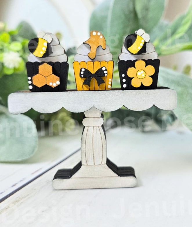 MINI CUPCAKE STAND W/ INSERTS INTERCHANGEABLE