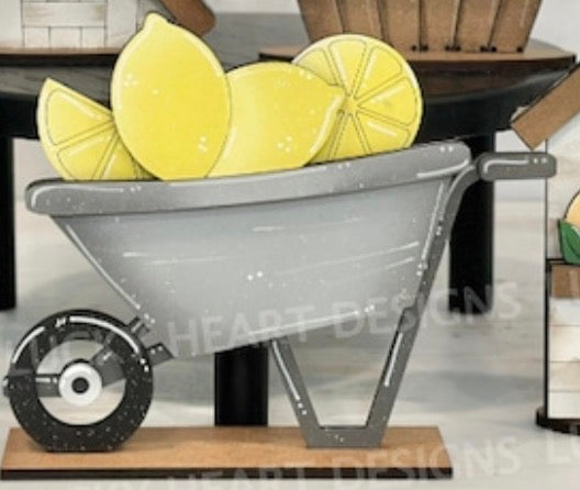 INTERCHANGEABLE MINI WHEELBARROW W/ LEMON