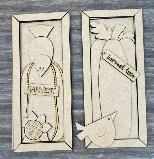 HARVEST PUMPKIN CROW SIGNS