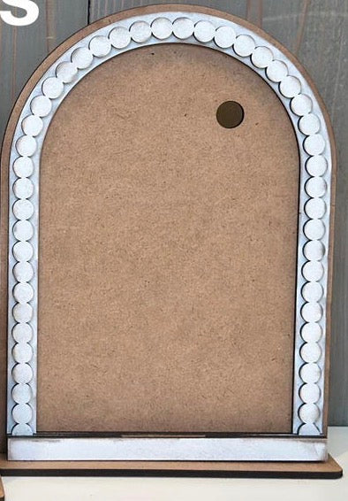 PEDESTAL ARCHED SIGN INTERCHANGEABLE