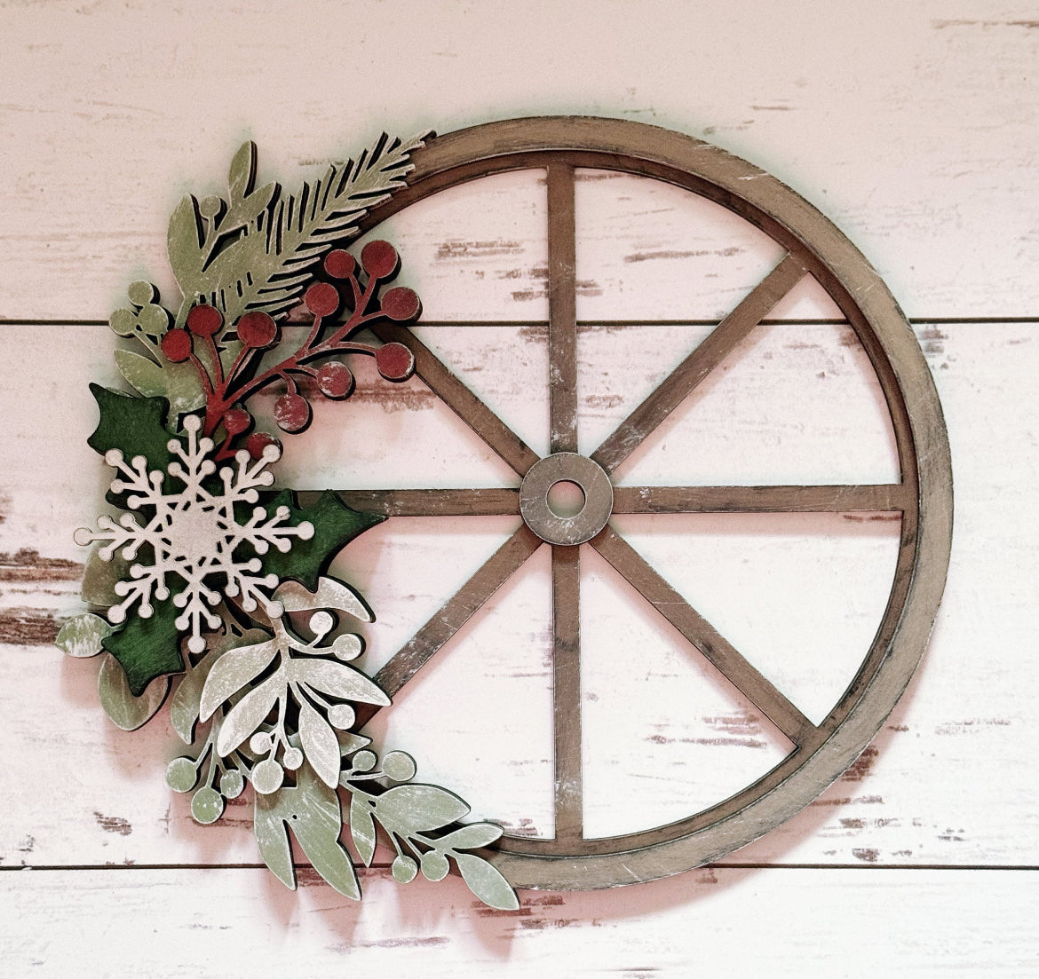 Christmas Wagon Wheel