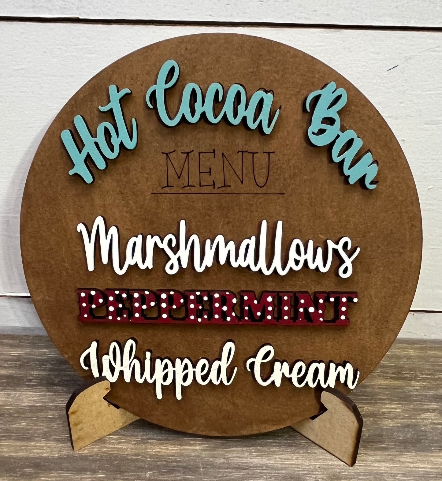 6" Hot Cocoa Sign