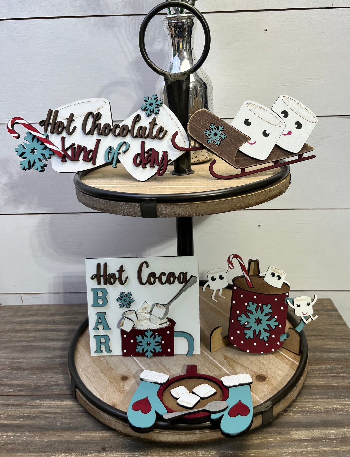 Hot Cocoa Tiered Tray