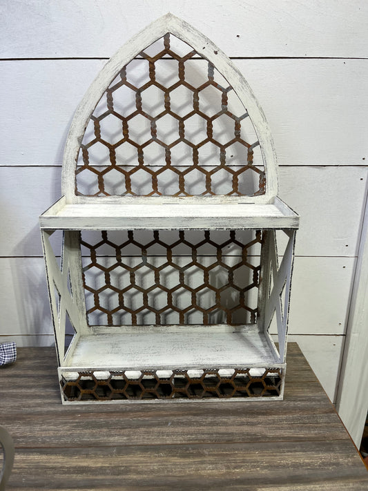 Arched Chicken wire tiered tray