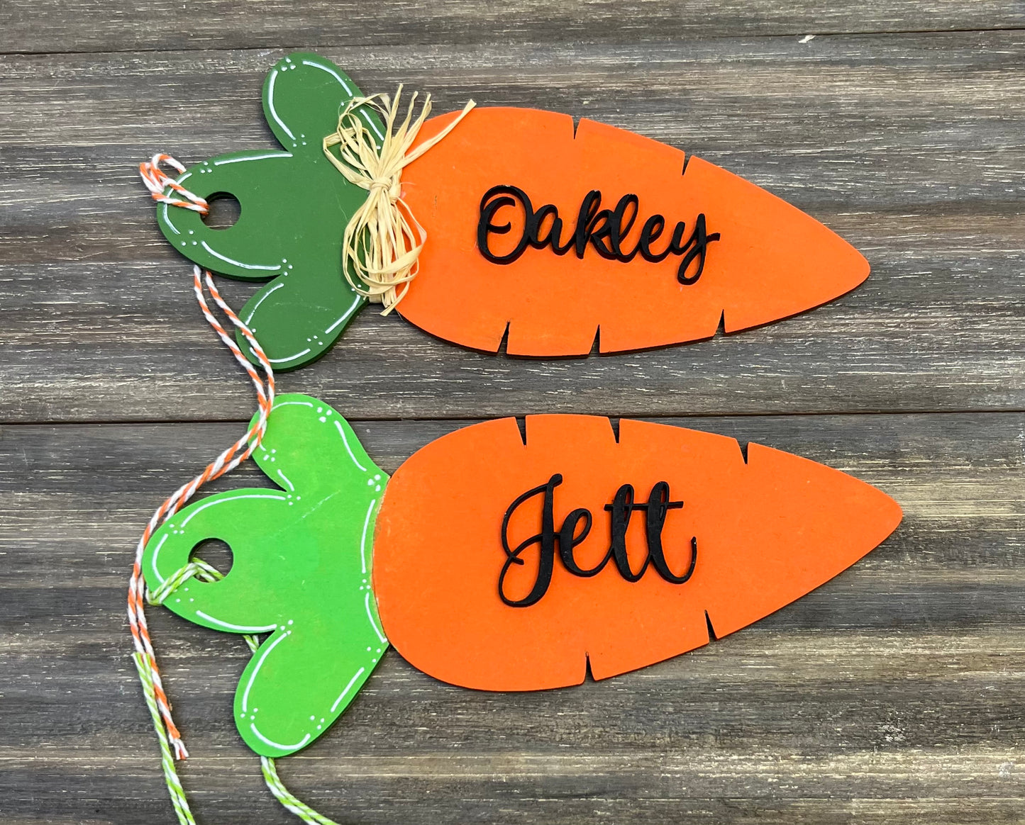 Carrot Easter Basket Tag