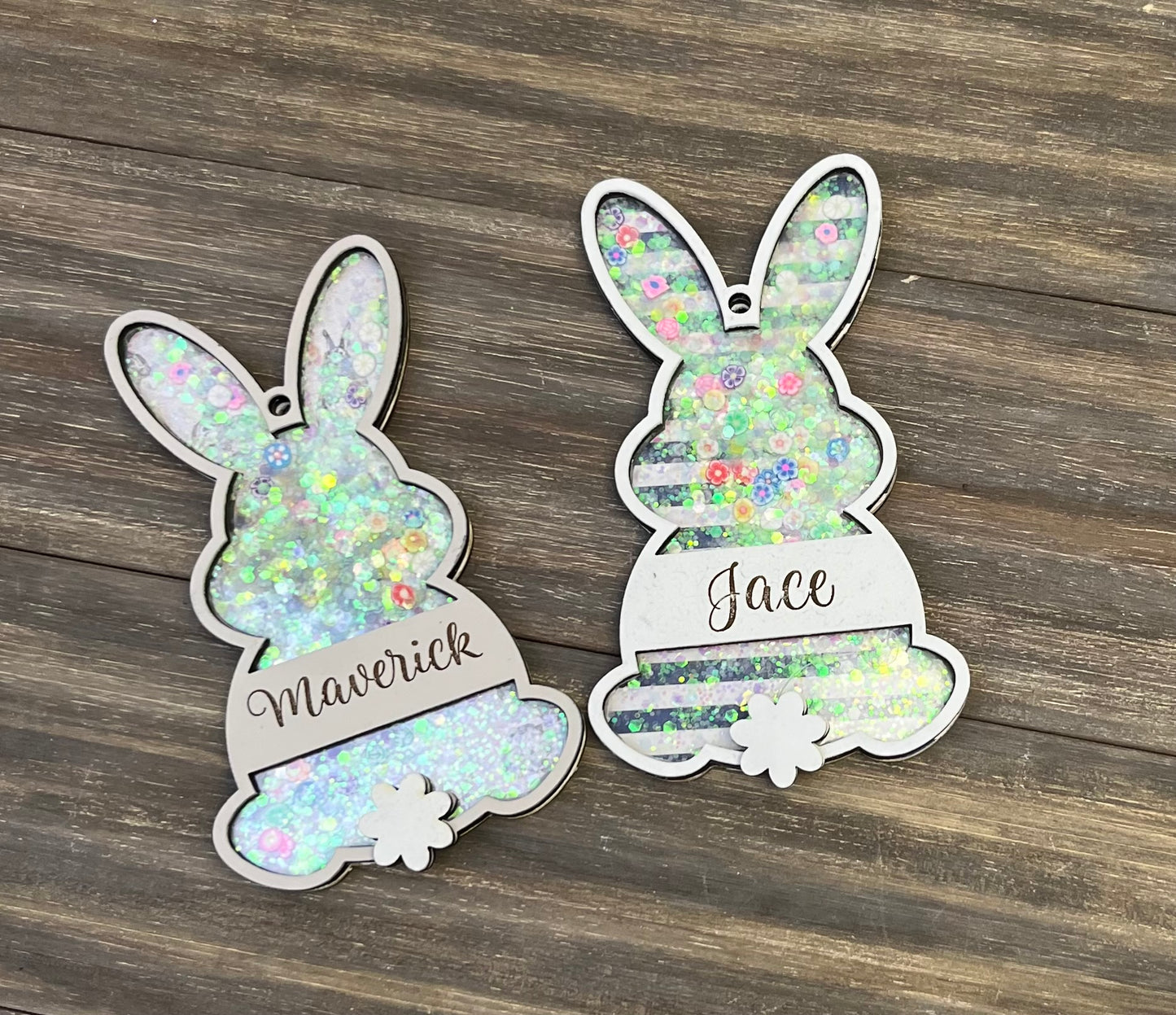 Bunny Shaker Easter Basket Tag