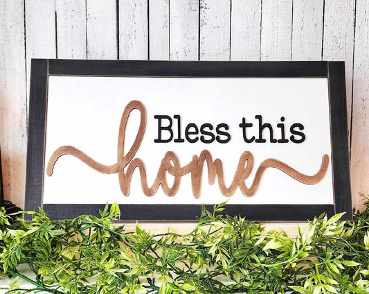 Bless This Home Sign