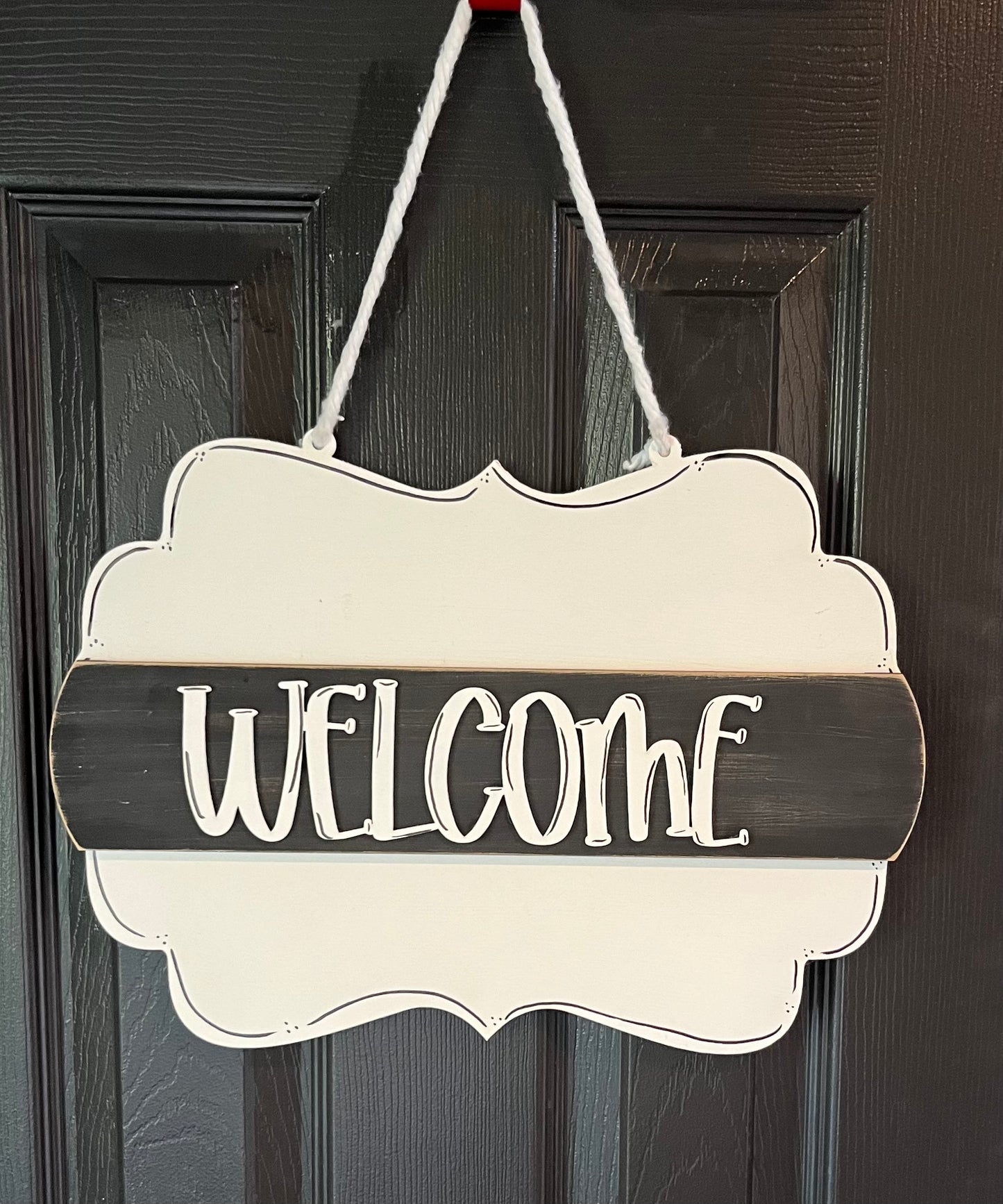 Interchangeable Welcome Door Hanger