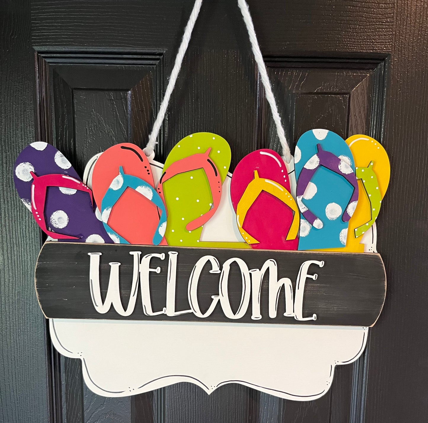 Interchangeable Welcome Door Hanger