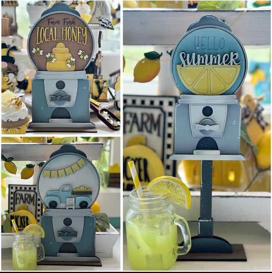 INTERCHANGEABLE GUM BALL MACHINE AND INSERTS