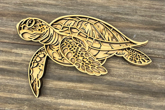 3 DIMENSIONAL SEA TURTLE