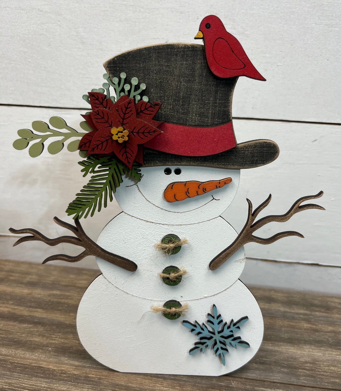 MISTLETOE SNOWMAN